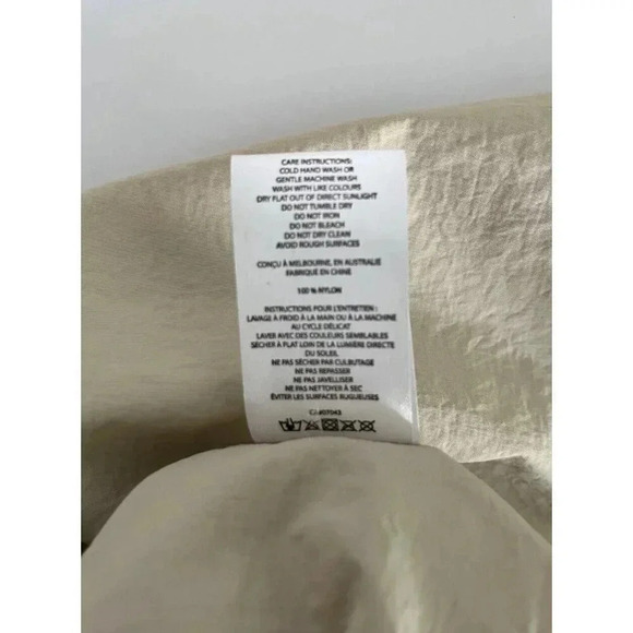 NWT Wilo Anthropologie Wide Leg High Rise Cargo Pants - Small - Beige Sand - Picture 13 of 13